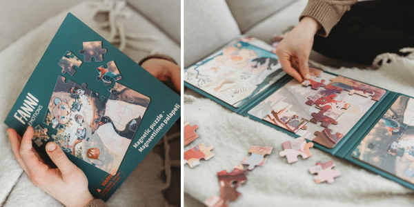 magneettinen palapeli Kun ostat lastenkirjat joululahjaksi, saat kaupan päälle magneettisen Fanni-palapelin.